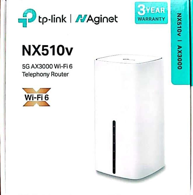 Introducing TP-Link NX510V 5G AX3000 Wi Fi 6 Modem Router with Telephony 