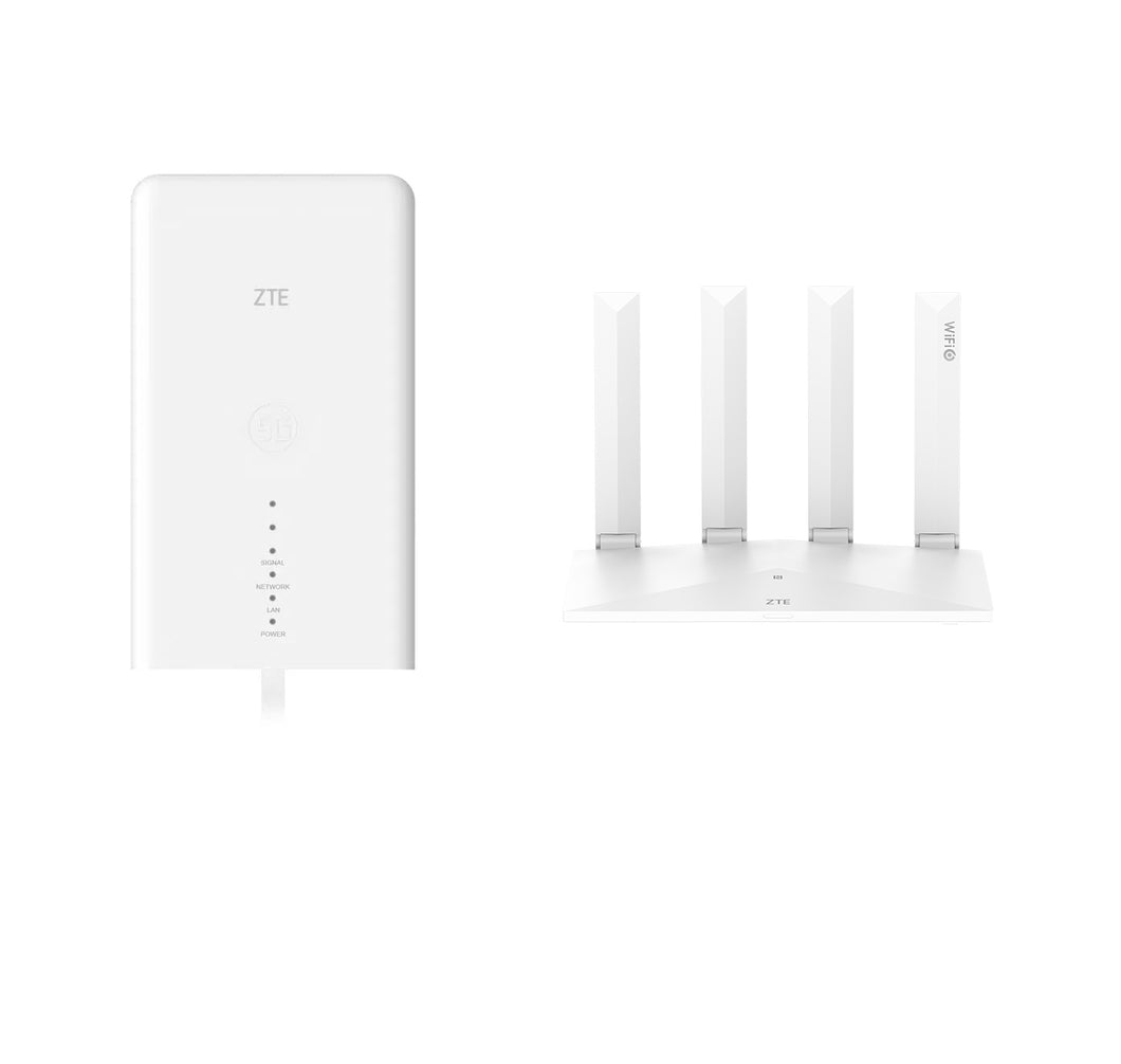 ZTE MC889 5G + T3000 WiFi 6 Outdoor 5G Router with Antenna