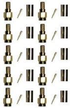 Load image into Gallery viewer, Set of 10 SMA male crimp connectors for 4G 5G LTE antenna and router
